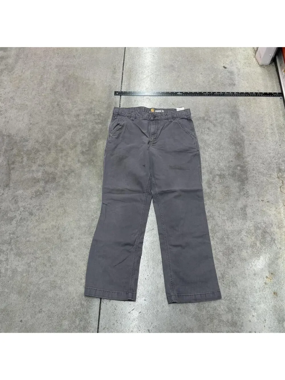 vintage carhartt faded grey relaxed baggy fit cargo pants size 33 x 30